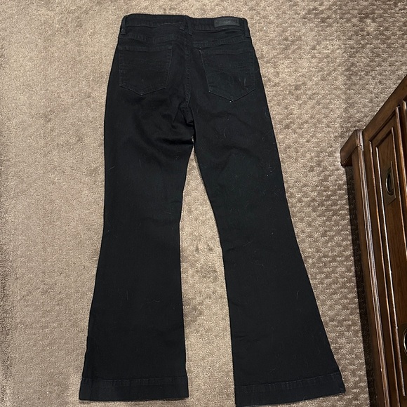 High-Rise Black Flared Women's Jeans - Picture 3 of 4